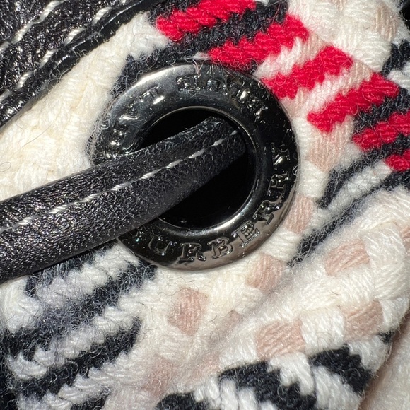 Burberry Blue Label Wool and Leather Shoulder Bag - Picture 7 of 10